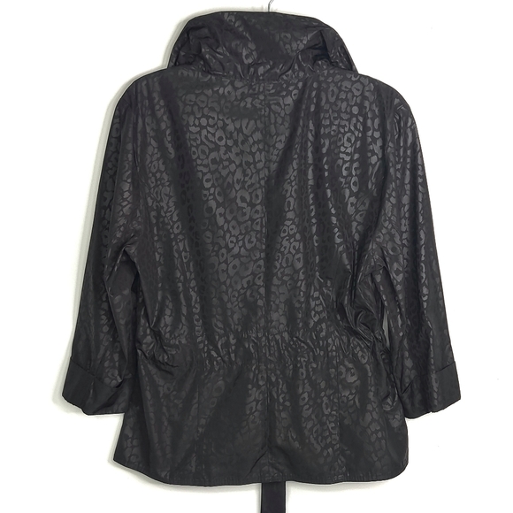 Tribal - Monochrome Black Leopard Print Jacket - Picture 4 of 5